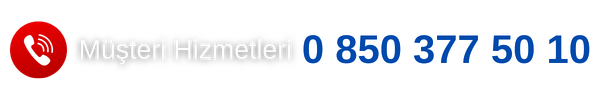 Müşteri Hizmetleri 0 850 377 50 10 (600 x 150 piksel)
